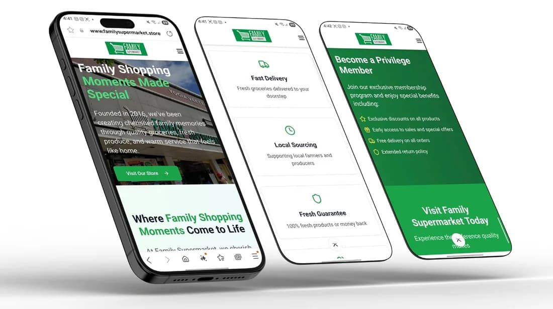 Family Supermarket website preview